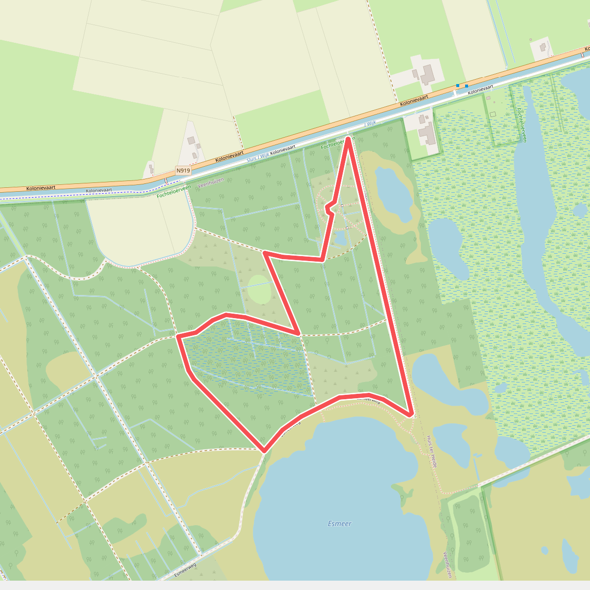 Wandelroute Esmeer