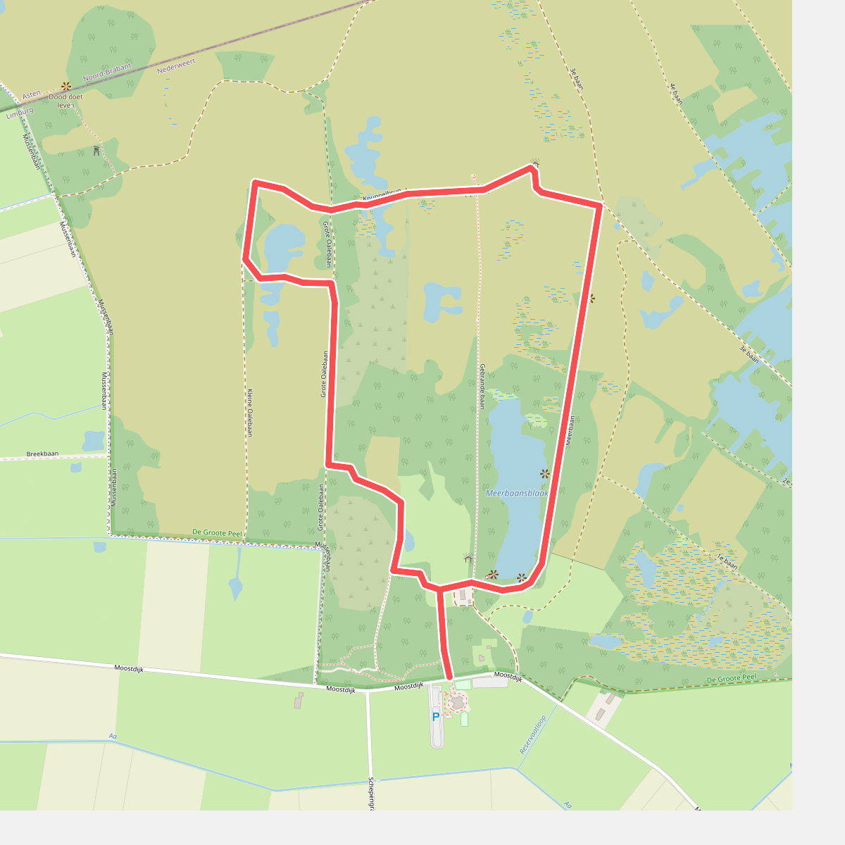 Wandelroute Knuppelbrug Groote Peel