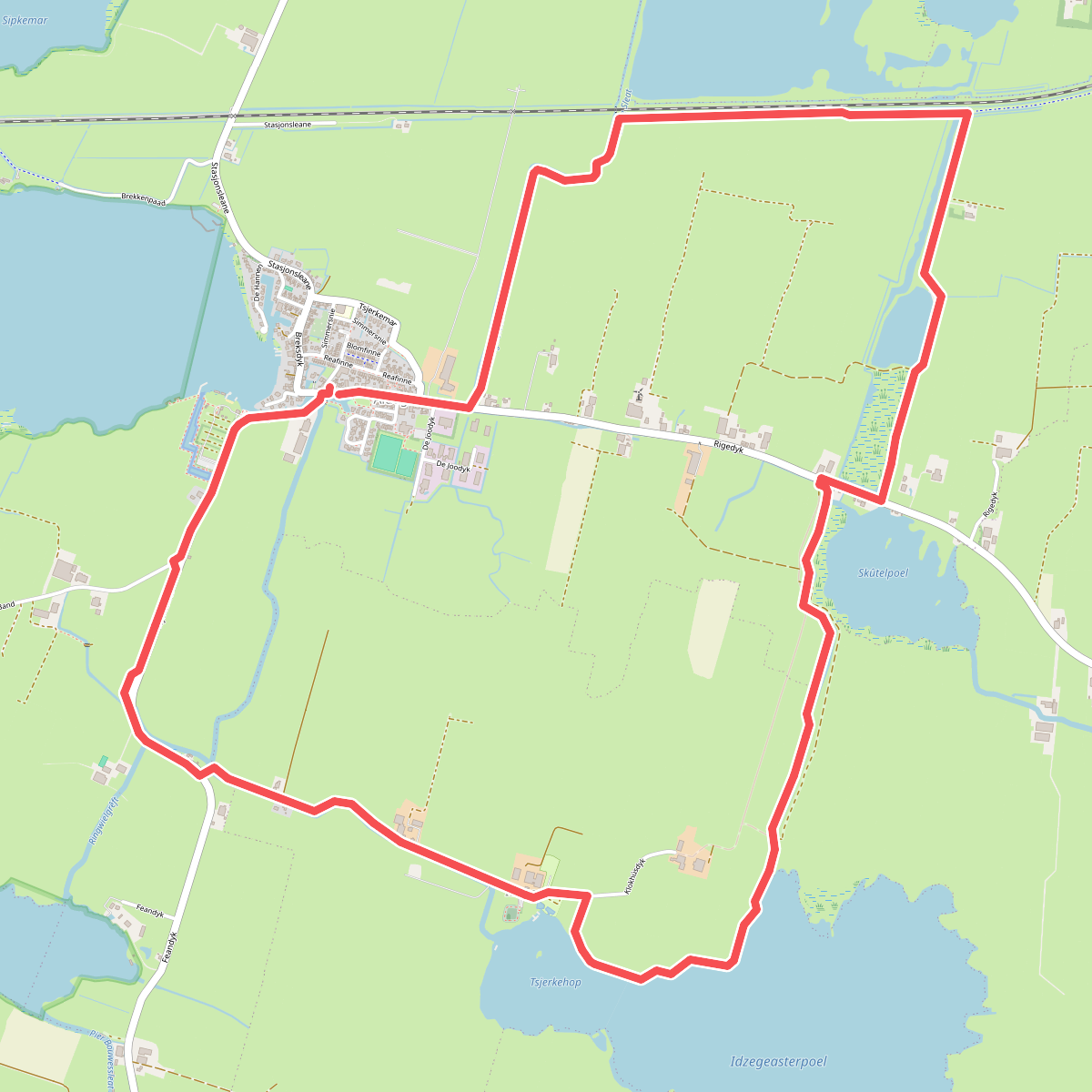 Oudega (W) - Metten · St. Odulphuspad etappe 17