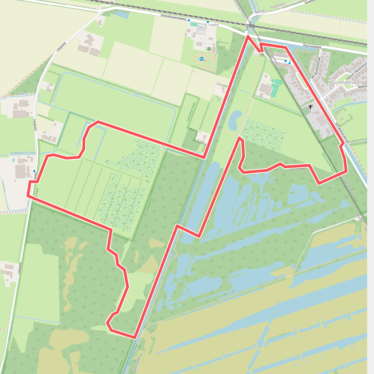 Wandelroute Turfjespad