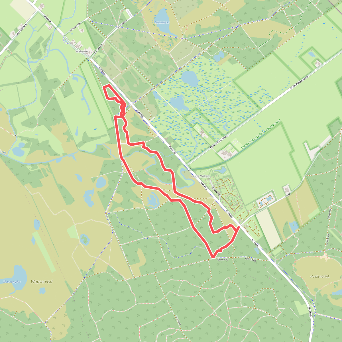 Wandelroute Tilgrup vallei