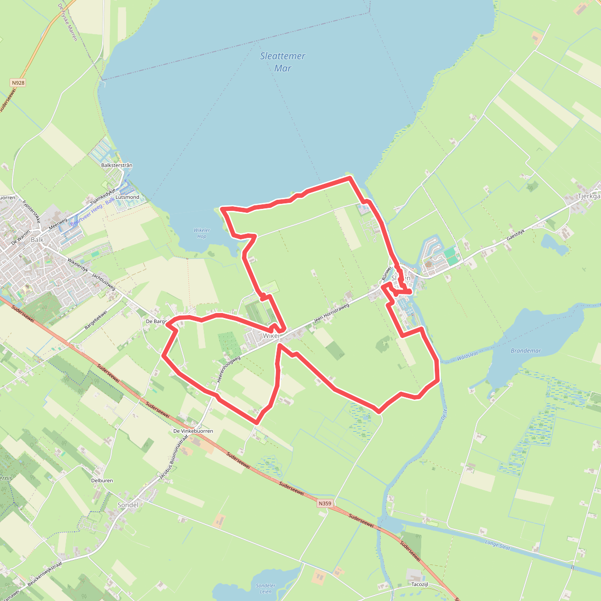 Sloten - Lauden · St. Odulphuspad etappe 16