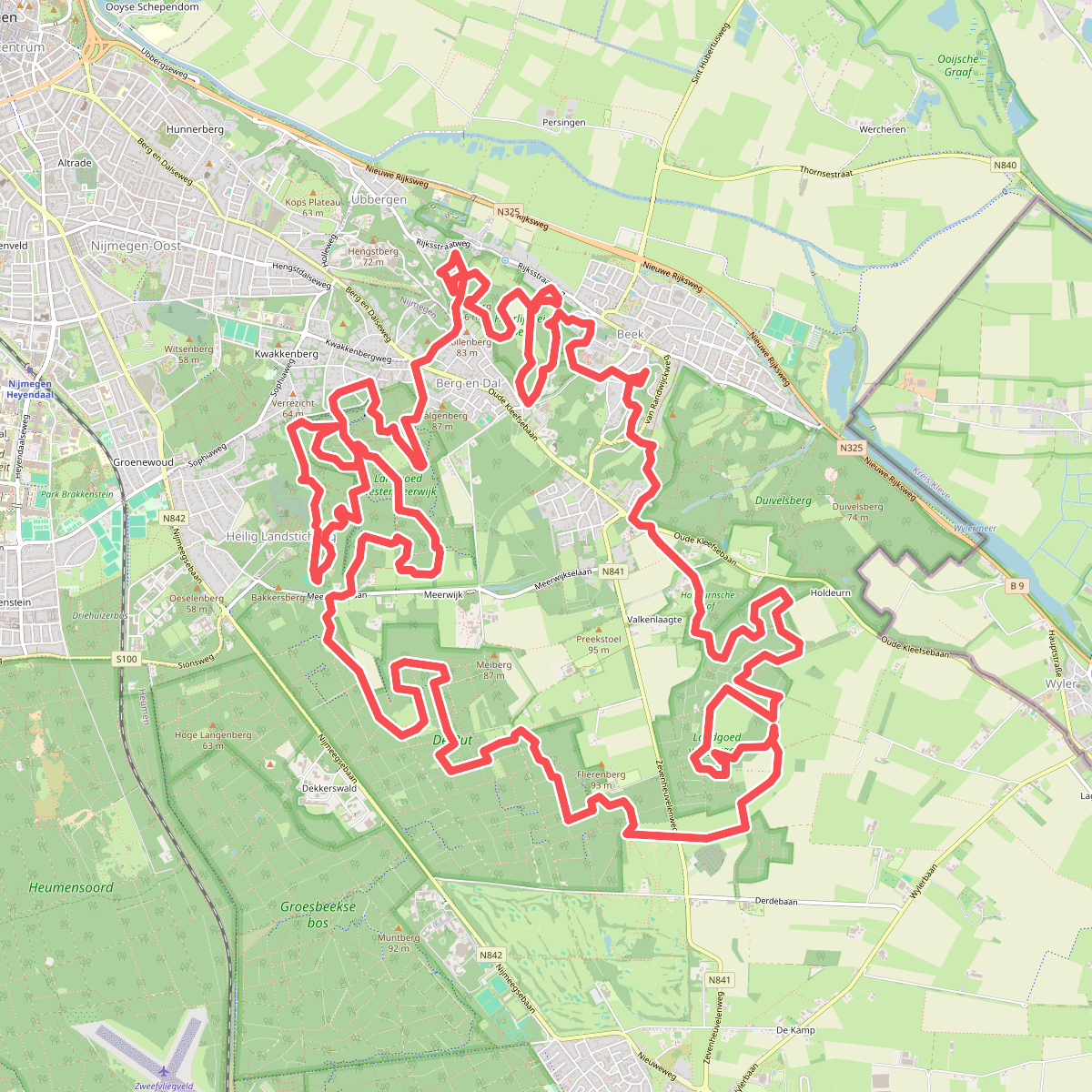 Zevenheuvelen hike / trail 28km