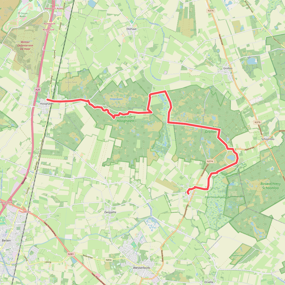 Elp - Hooghalen · Drenthepad etappe 19