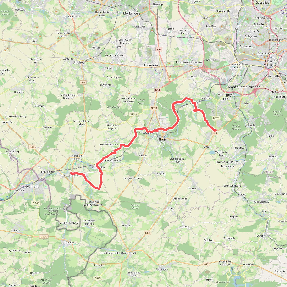 Solre - Le Bout La-Haut · GR129 etappe 8