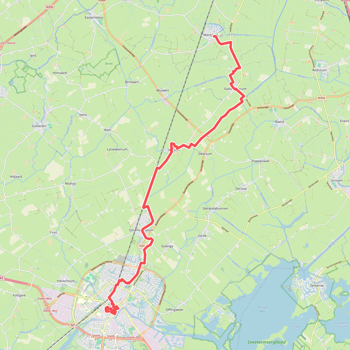 Sneek - Refter · St. Odulphuspad etappe 12
