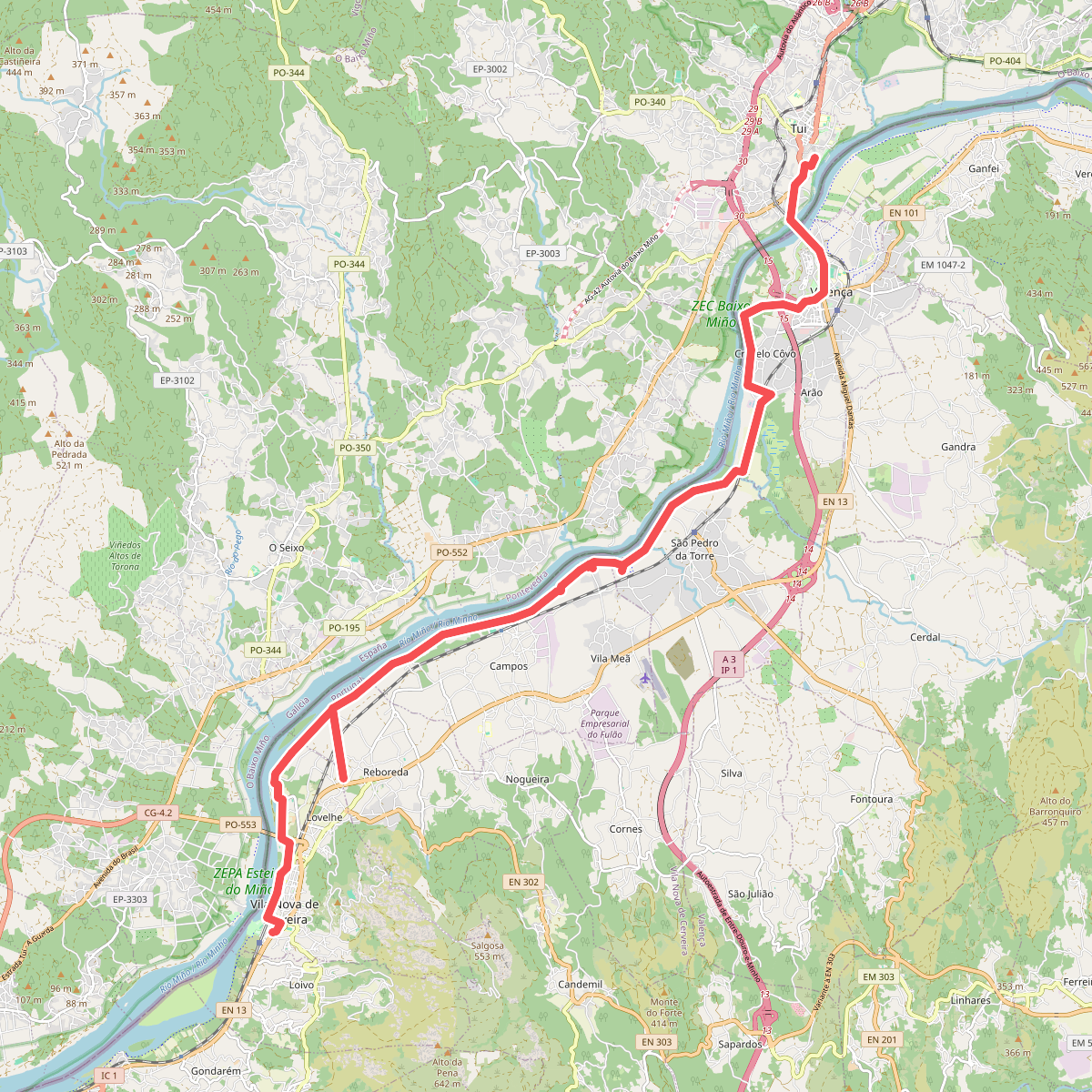 Camino Vila Nova de Cerveira - Tui