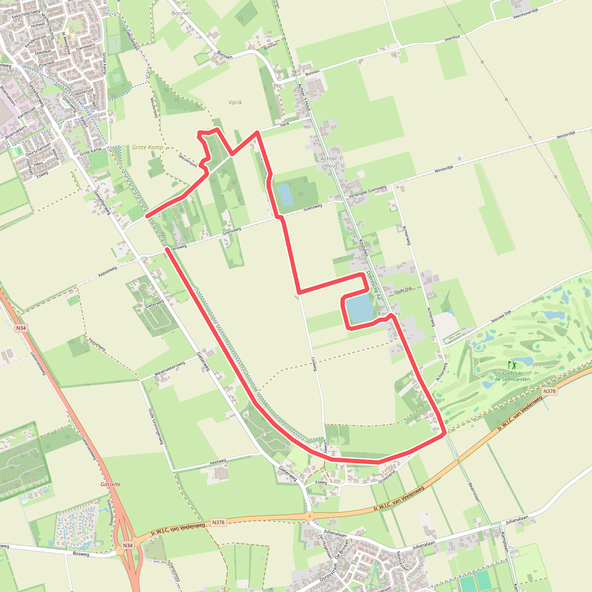 Brummelpad-Kostvlies wandeling