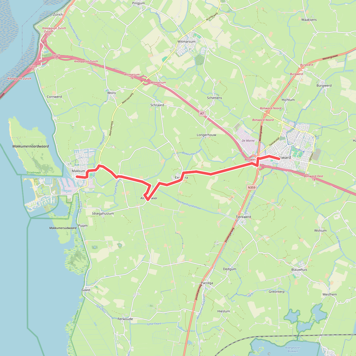Bolsward-Makkum  · Klooster Claercamppad etappe 9