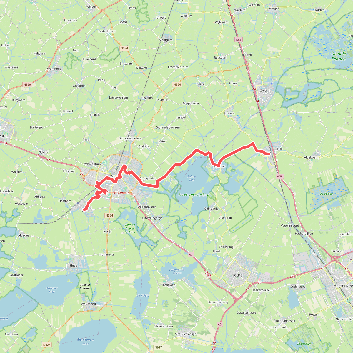 Akkrum-IJlst  · Liberation route etappe 2