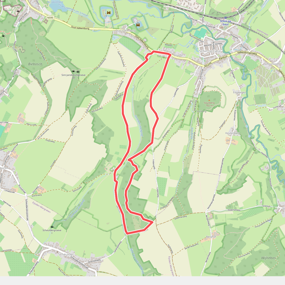 Wandelgids Zuid-Limburg 11. Schin op Geul