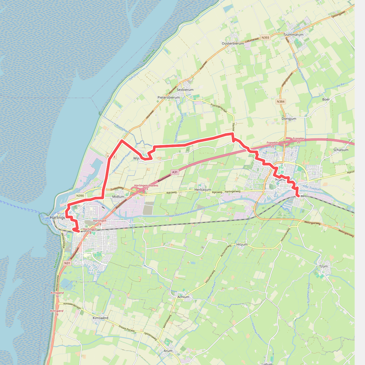 Elfstedentocht - etappe 9: Harlingen - Franeker