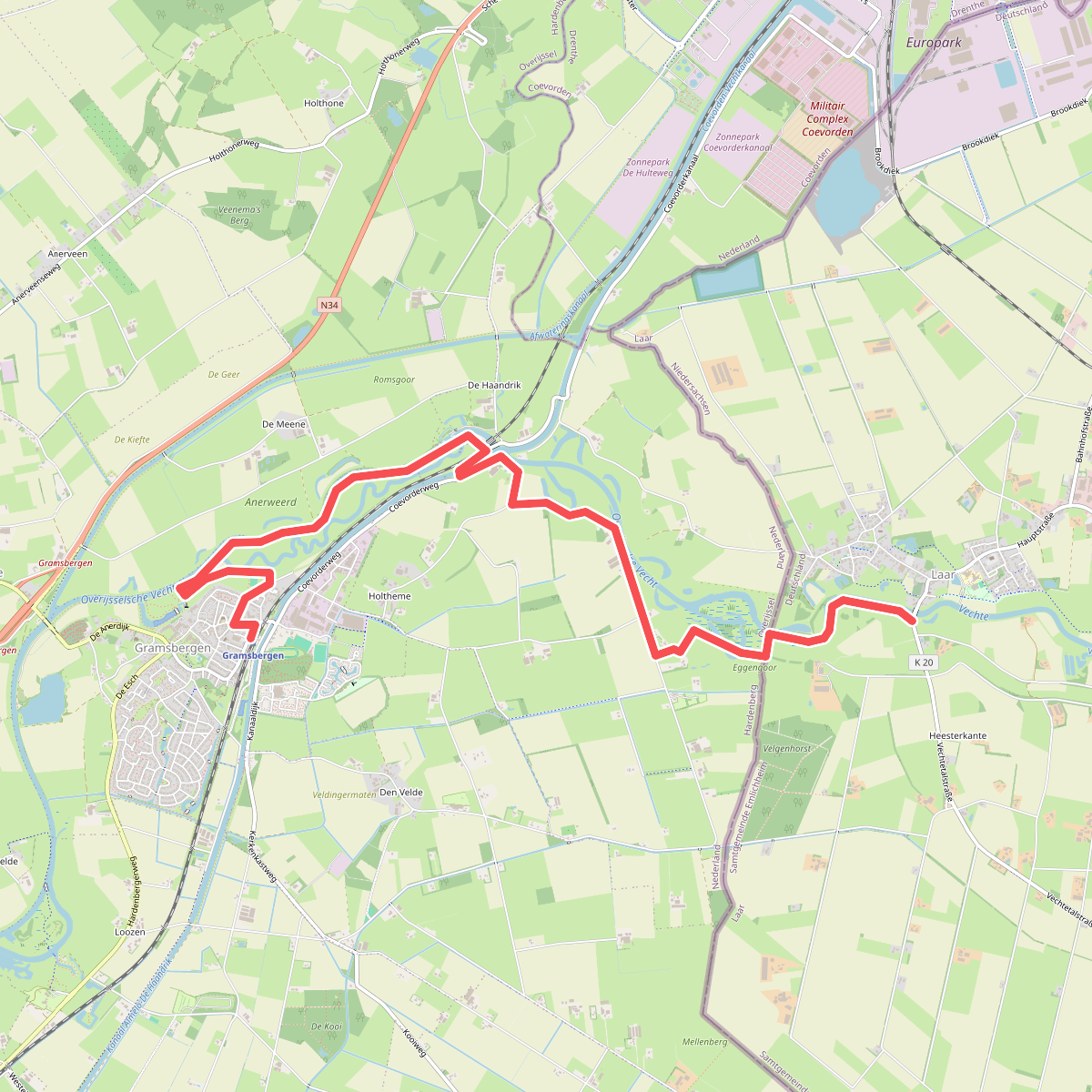 Vechtdalpad etappe 5 (Gramsbergen - Laar (D)) · Vechtdalpad etappe 5