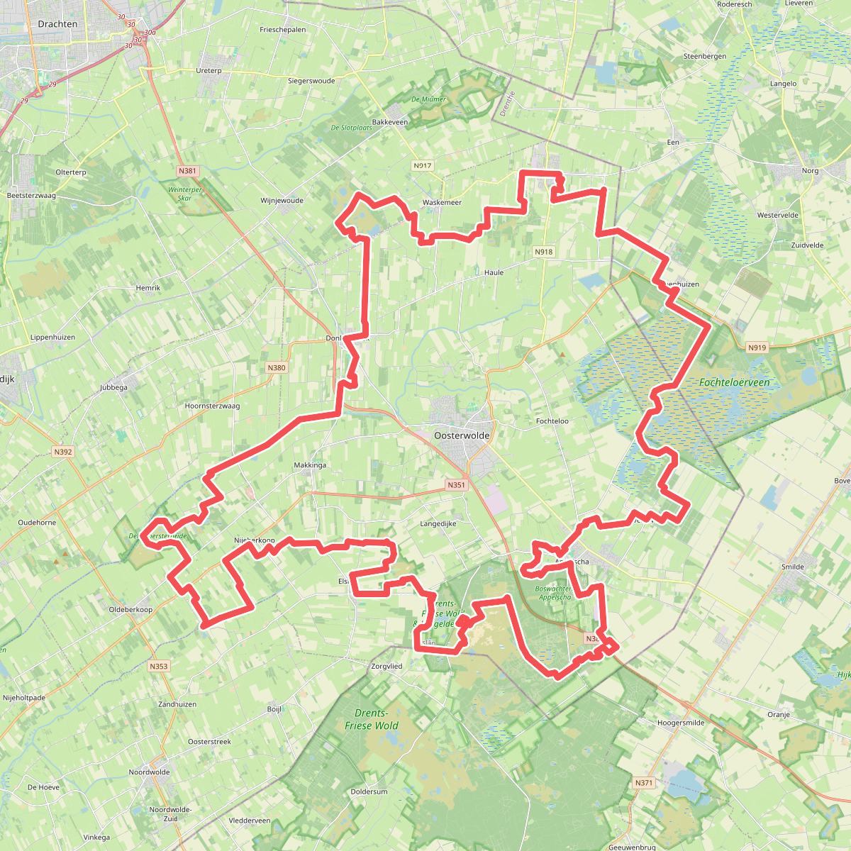 100 km van Appelscha