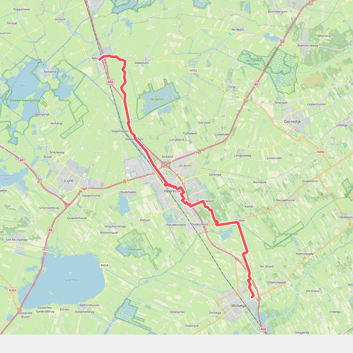 Wolvega-Akkrum  · Liberation route etappe 1