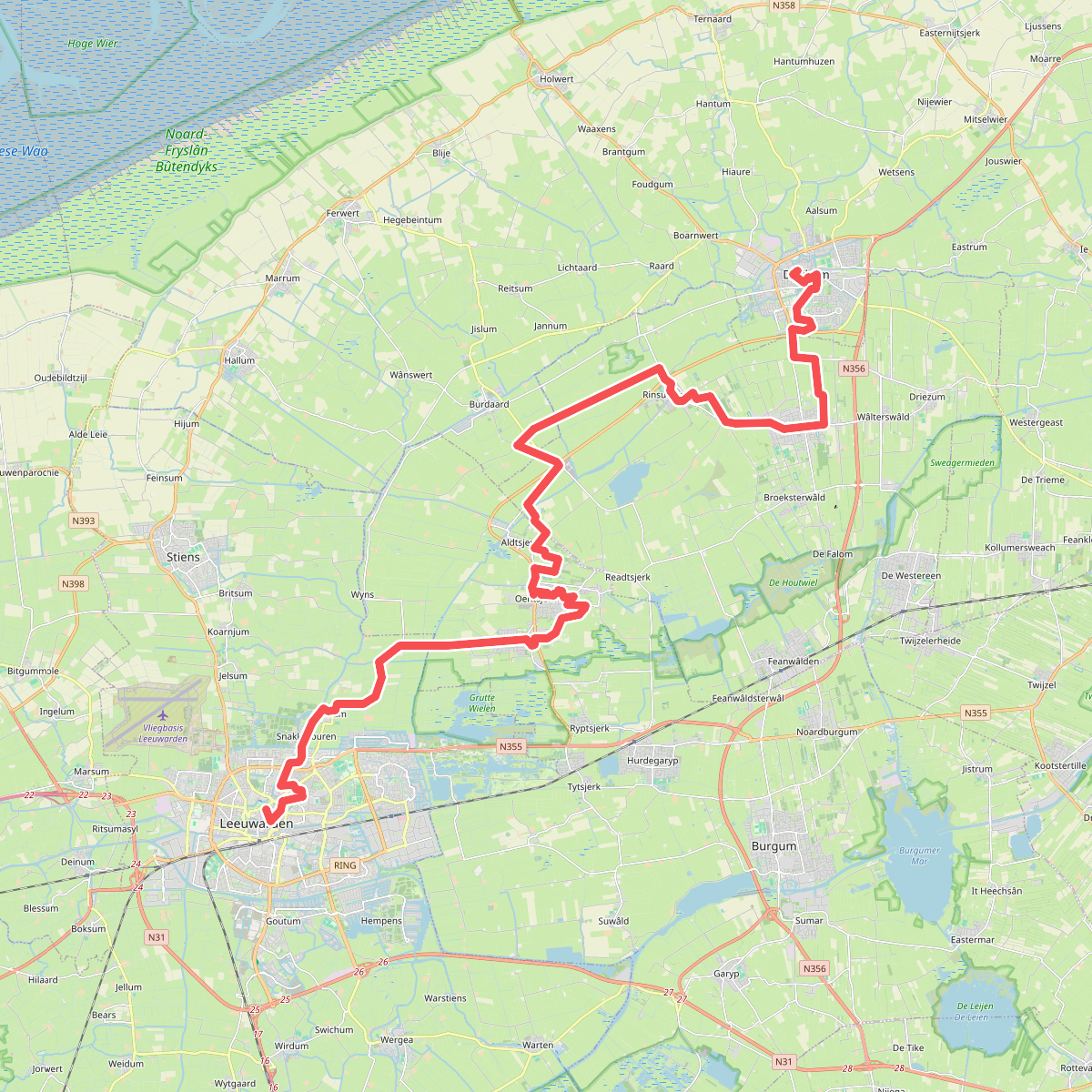 Leeuwarden-Dokkum  · Liberation route etappe 6
