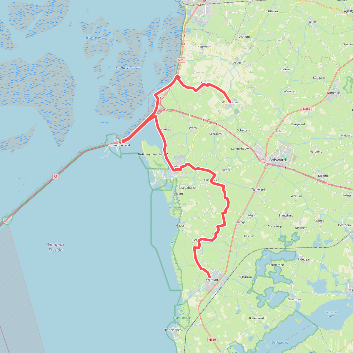 Workum-Witmarsum  · Liberation route etappe 4