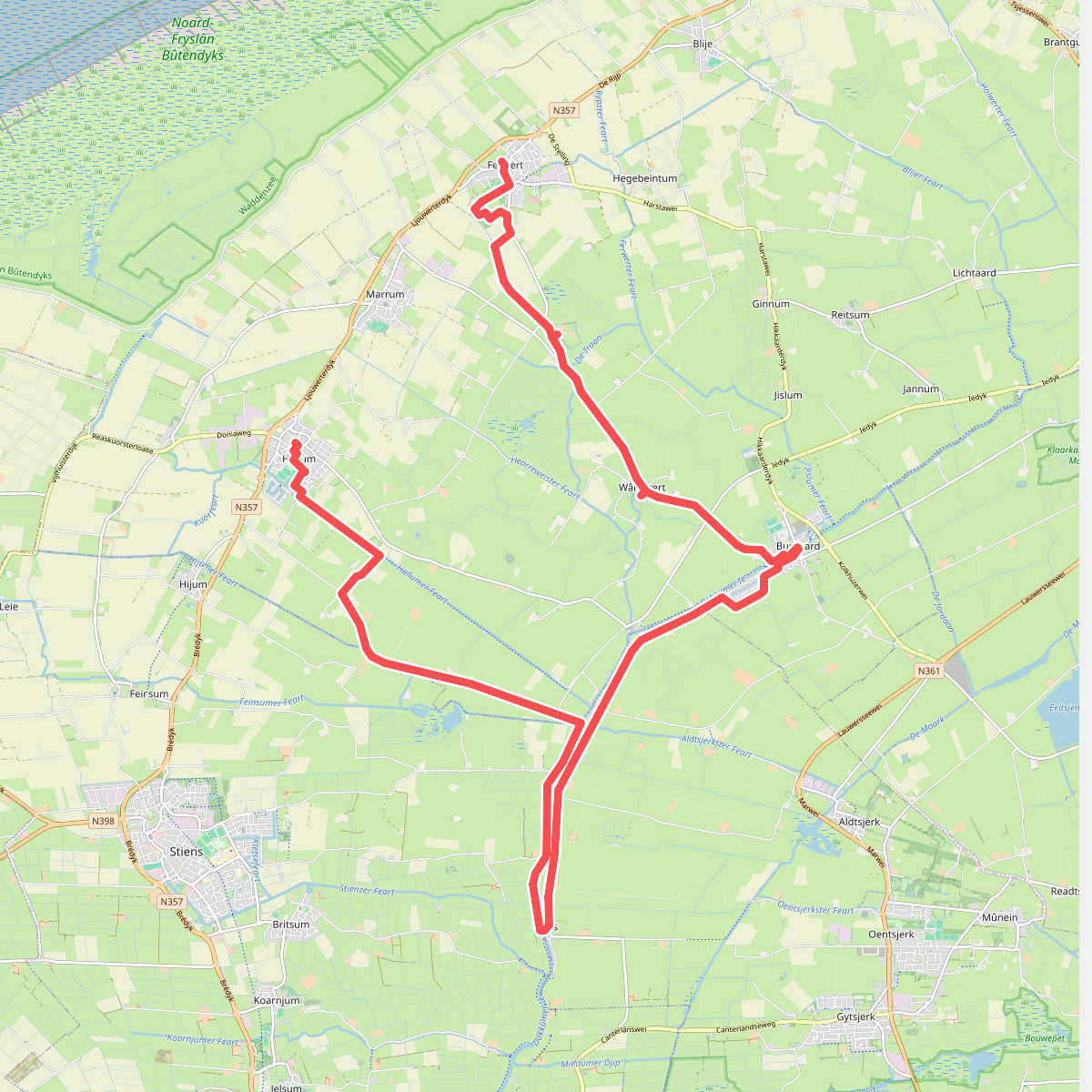 Ferwert-Hallum  · Klooster Claercamppad etappe 5