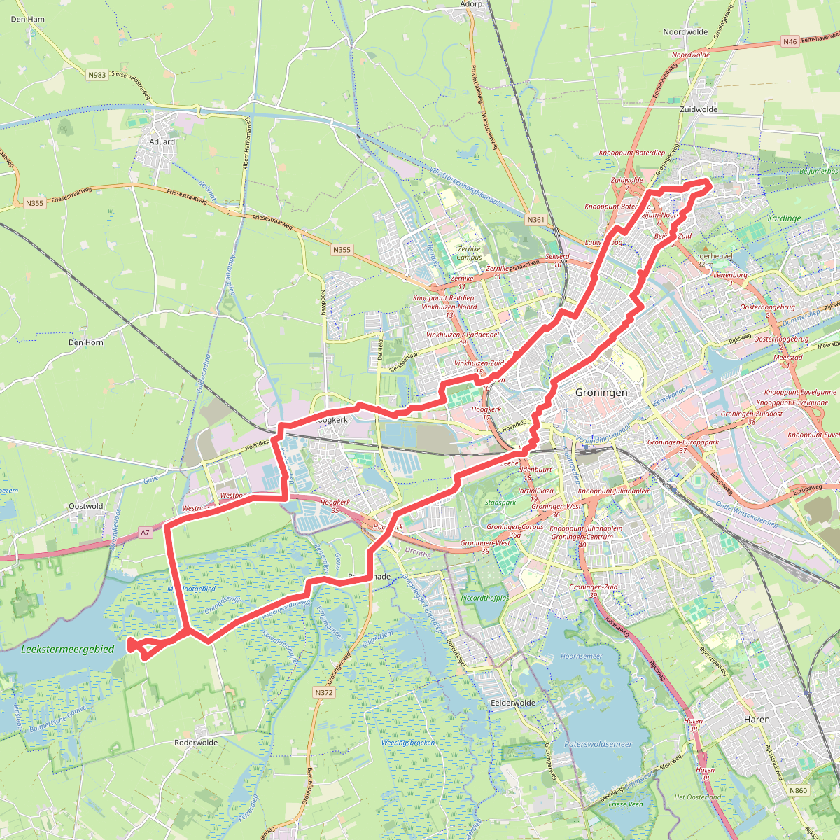 Route onbekend