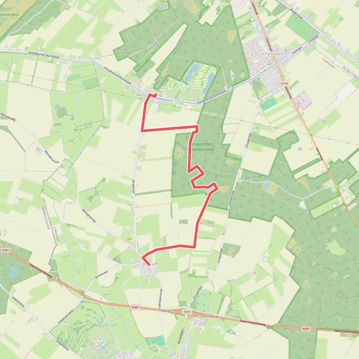 Wezup - Wezuperbrug · Cultuurpad Coevorden etappe 9
