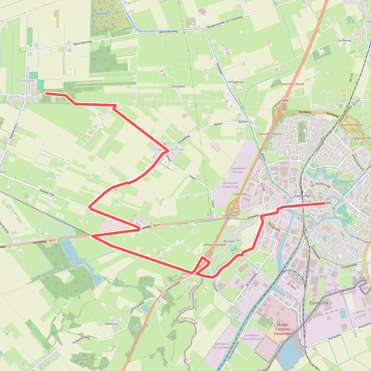 Coevorden - Dalerpeel · Cultuurpad Coevorden etappe 21