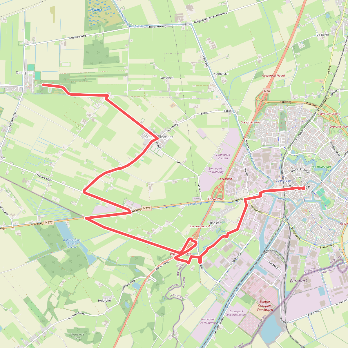 Coevorden - Dalerpeel · Cultuurpad Coevorden etappe 21
