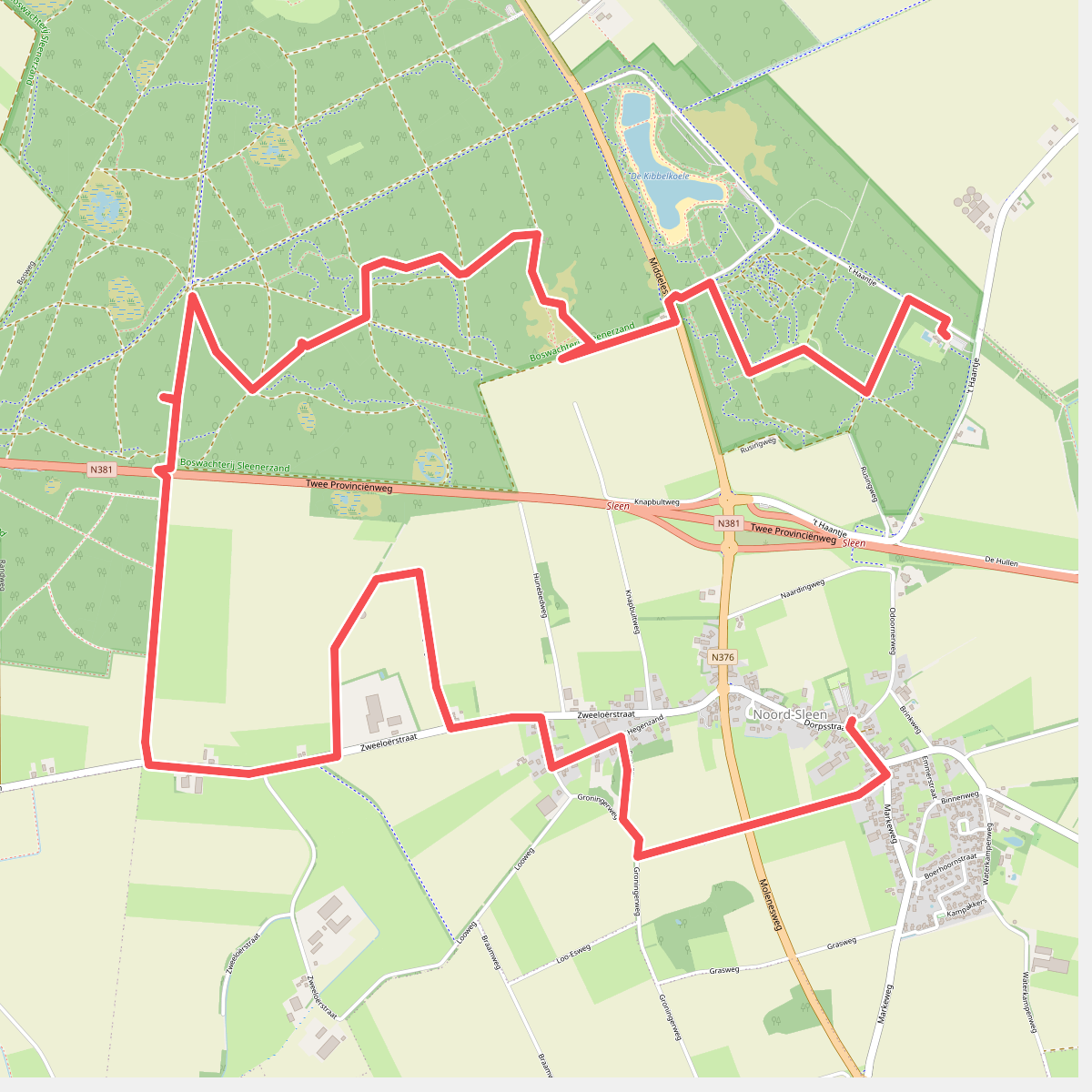 Bosbad Noord-Sleen - Noord-Sleen · Cultuurpad Coevorden etappe 15