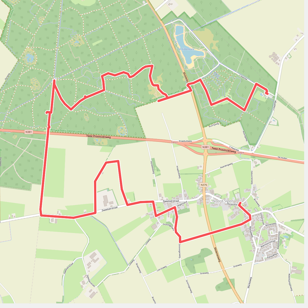 Bosbad Noord-Sleen - Noord-Sleen · Cultuurpad Coevorden etappe 15