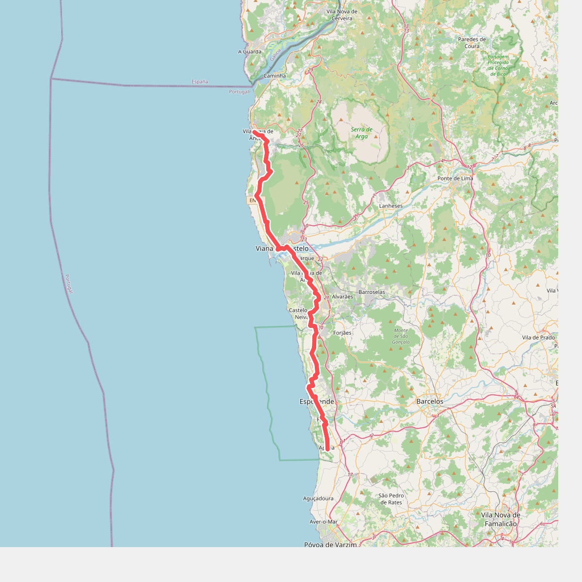 Porto - Santiago deel 2 · Porto - Santiago etappe 2