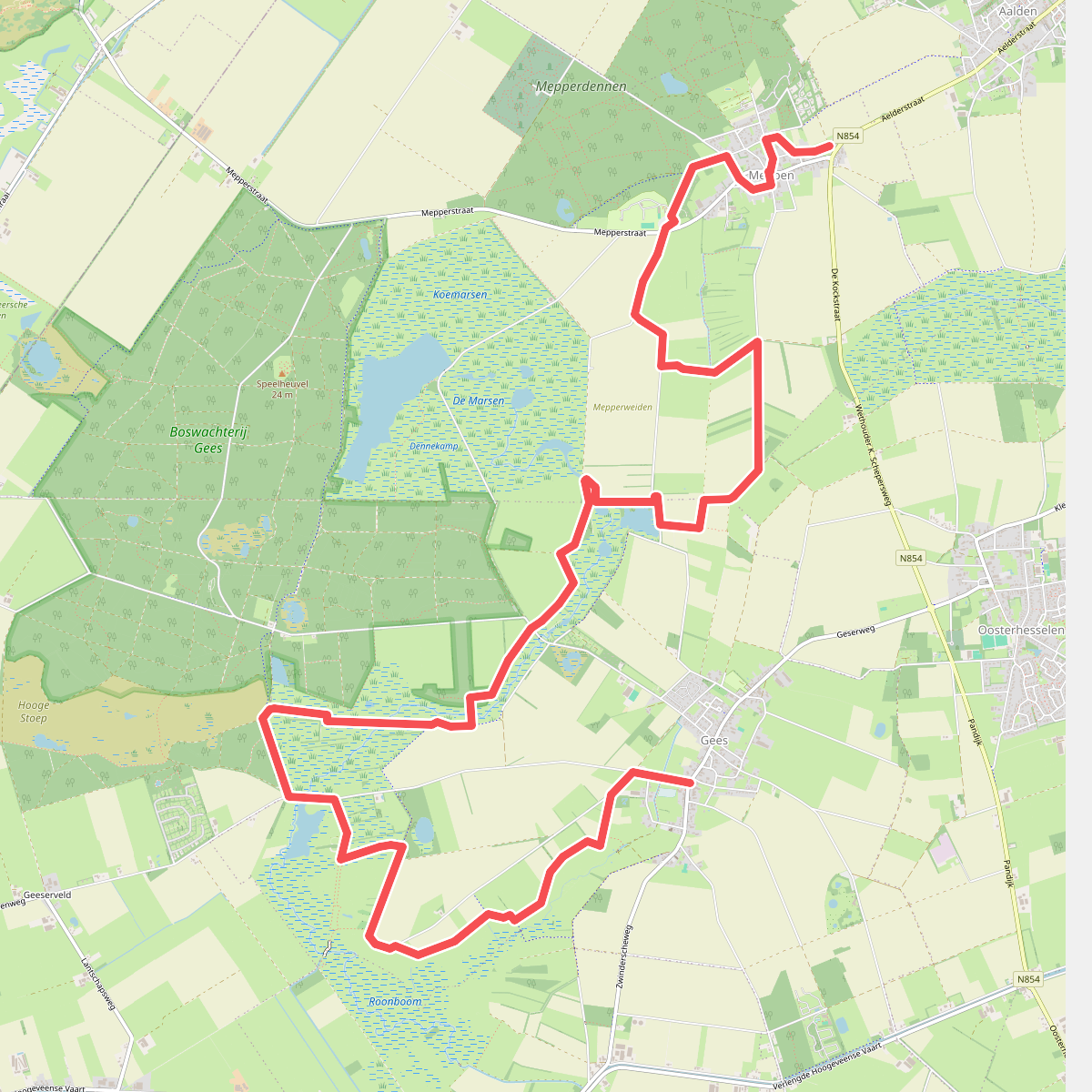 Meppen - Gees · Cultuurpad Coevorden etappe 3