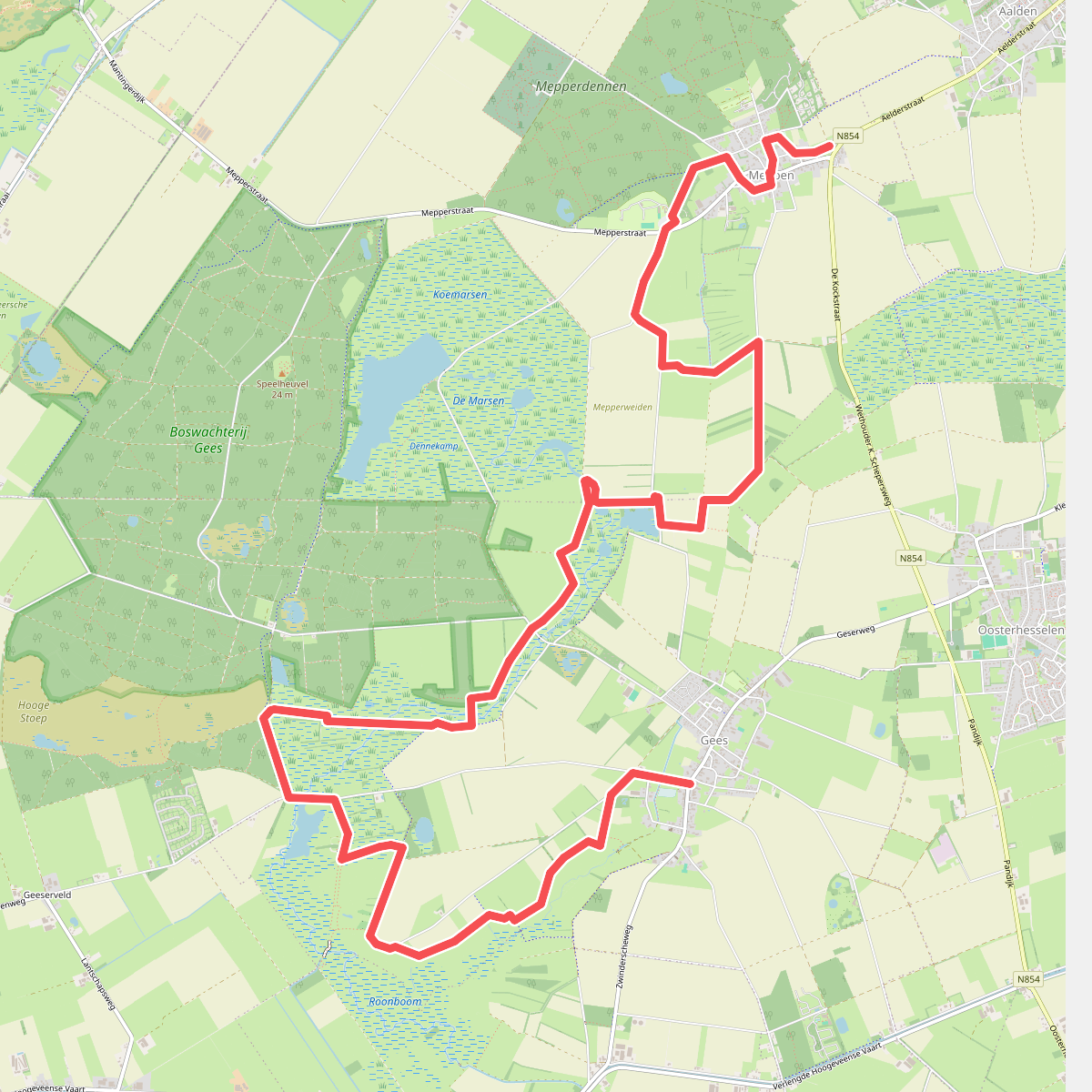 Meppen - Gees · Cultuurpad Coevorden etappe 3