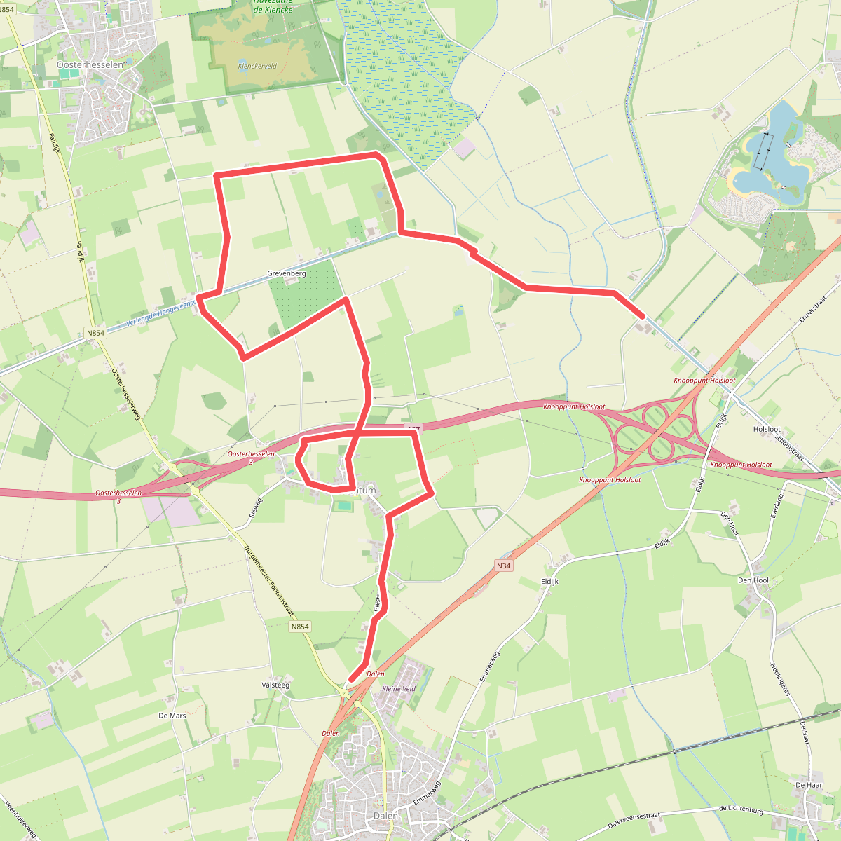 Holsloot - Dalen · Cultuurpad Coevorden etappe 18