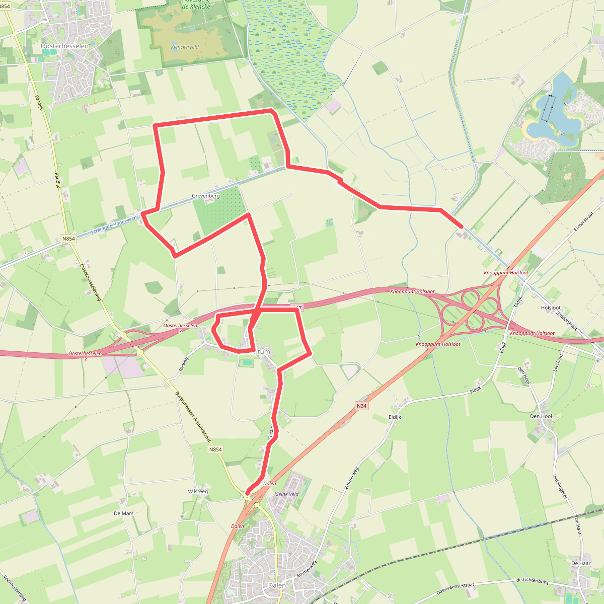 Holsloot - Dalen · Cultuurpad Coevorden etappe 18