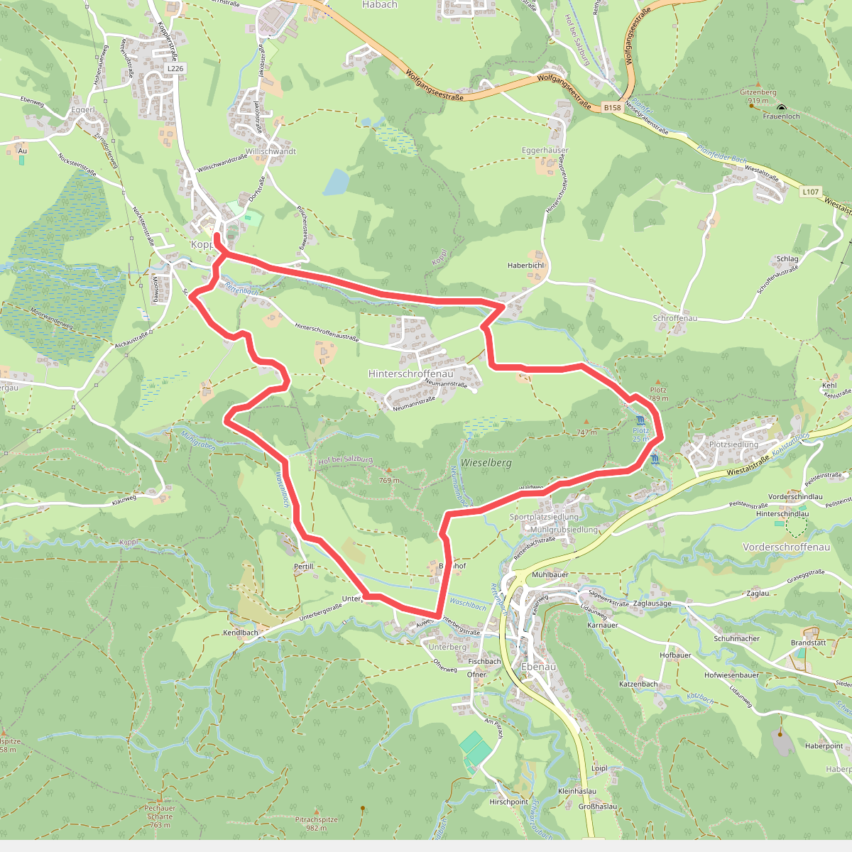 Von Koppl über den Mühlenweg zur Plötz