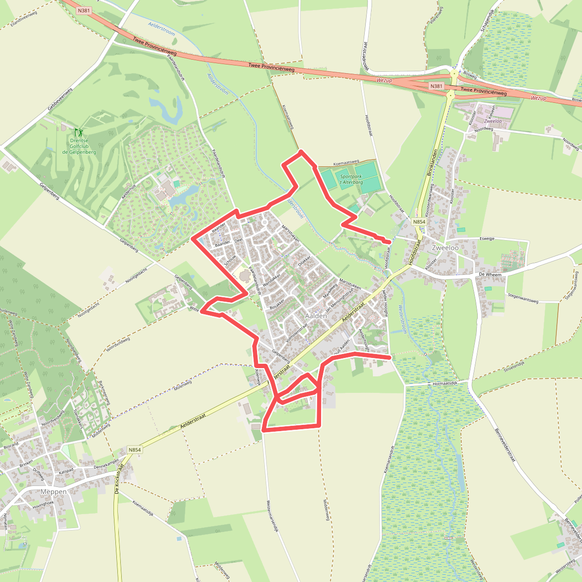 Aalden - Zweeloo · Cultuurpad Coevorden etappe 7