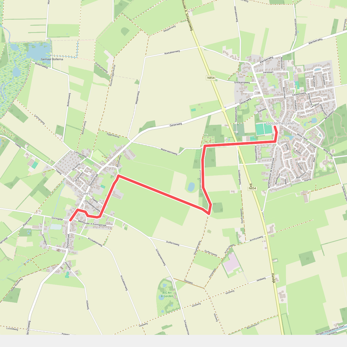 Gees - Oosterhesselen · Cultuurpad Coevorden etappe 4