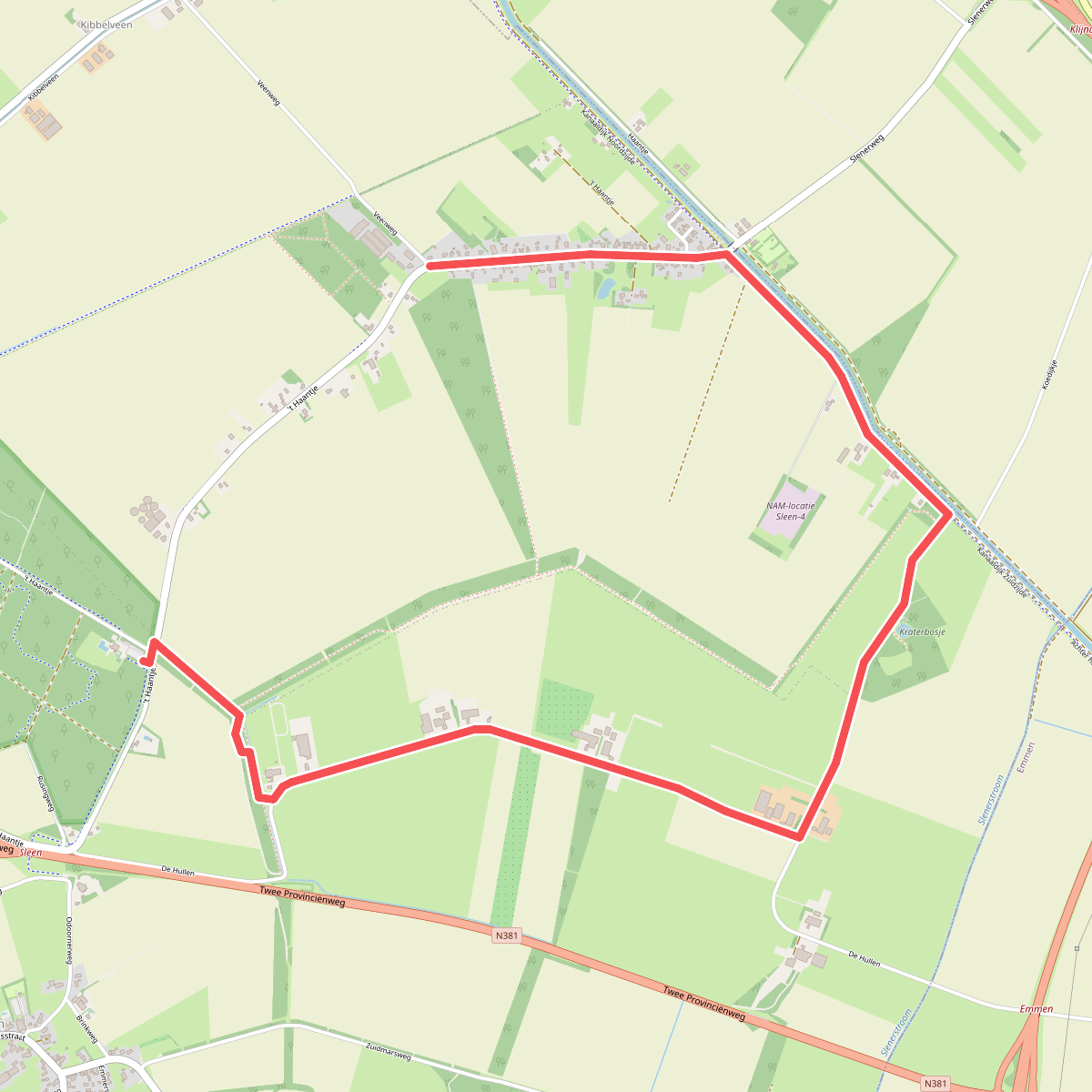 't Haantje - Bosbad Noord-Sleen · Cultuurpad Coevorden etappe 14