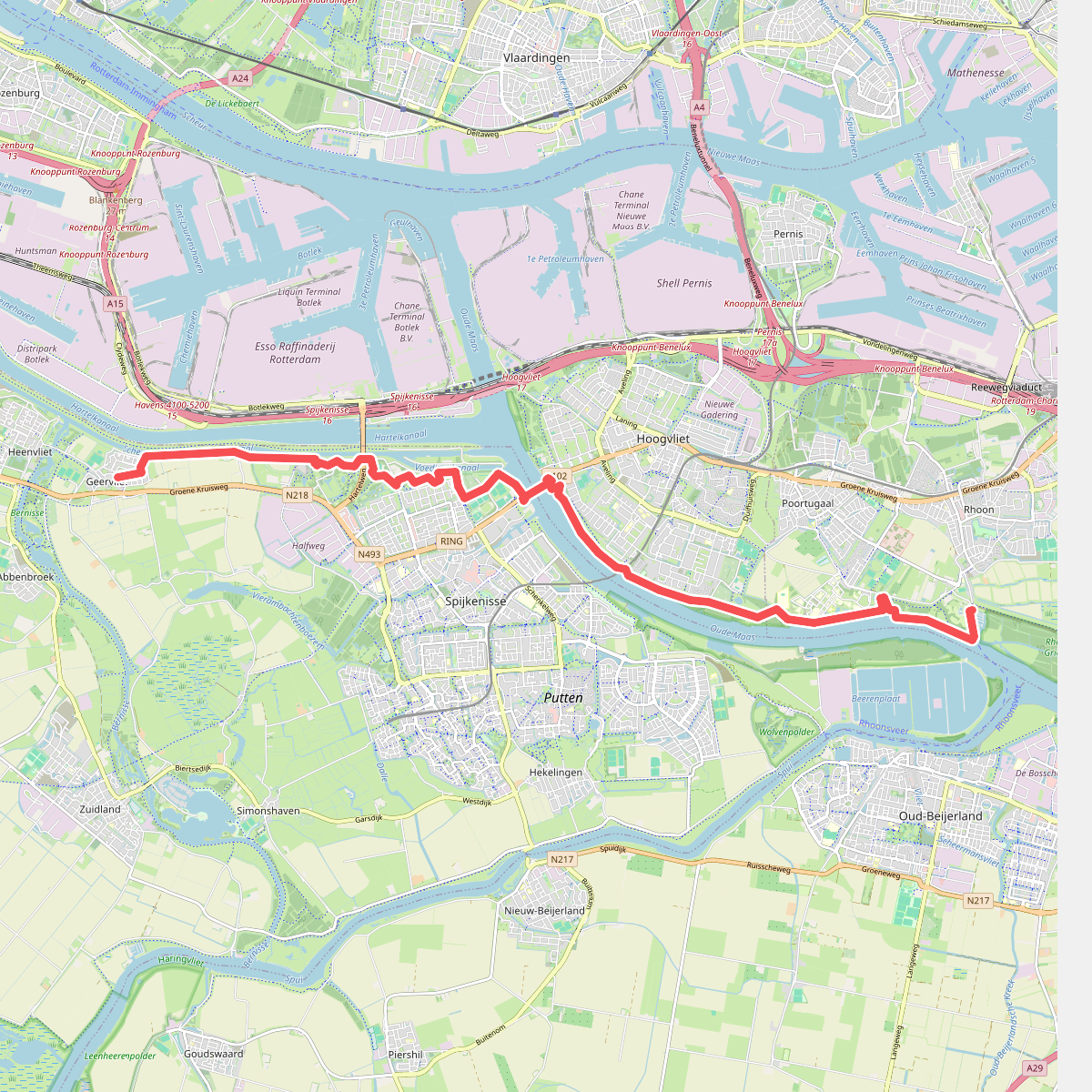 Geervliet - Rhoon · Grote Rivierenpad etappe 3