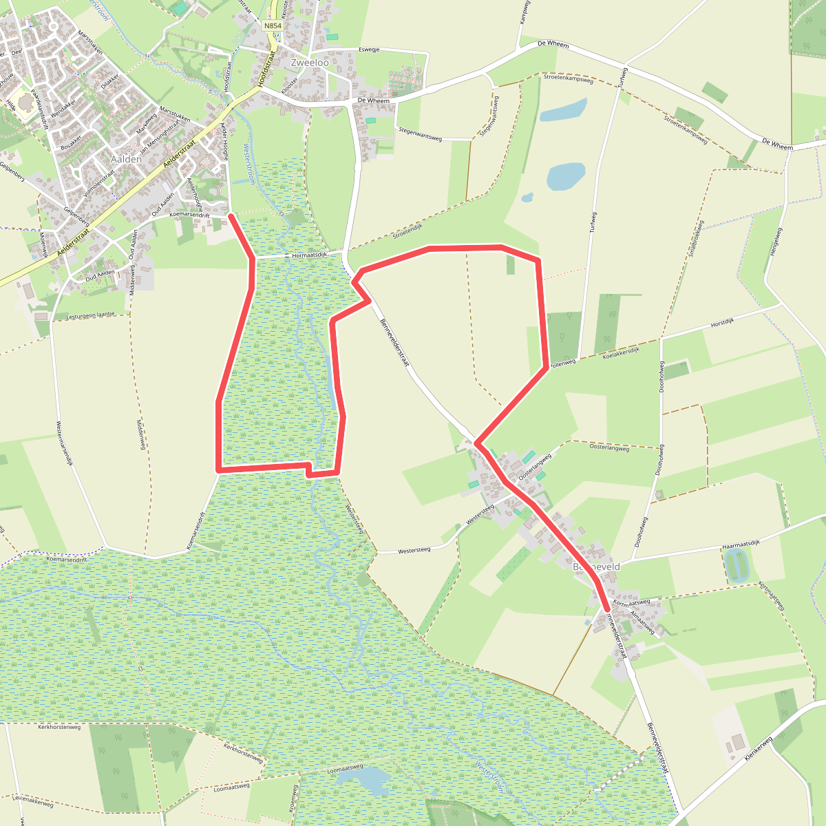 Benneveld - Aalden · Cultuurpad Coevorden etappe 6