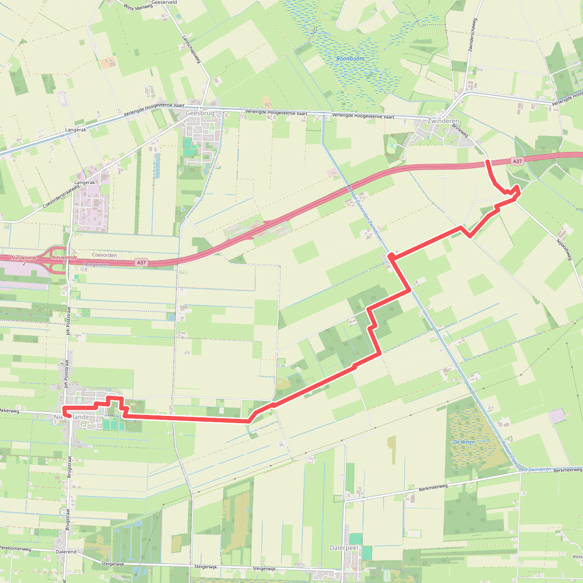Nieuwlande - Zwinderen · Cultuurpad Coevorden etappe 23