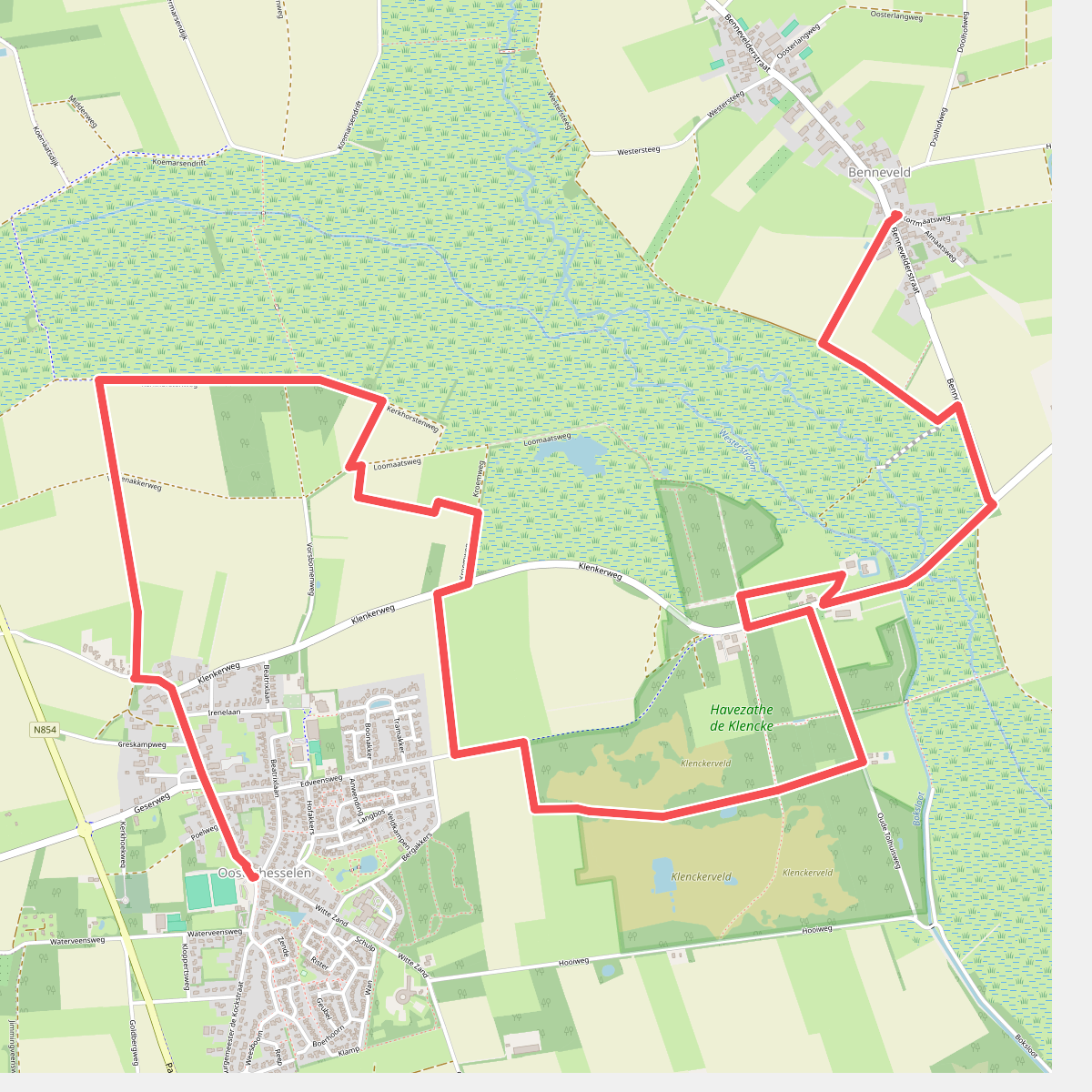 Oosterhesselen - Benneveld · Cultuurpad Coevorden etappe 5