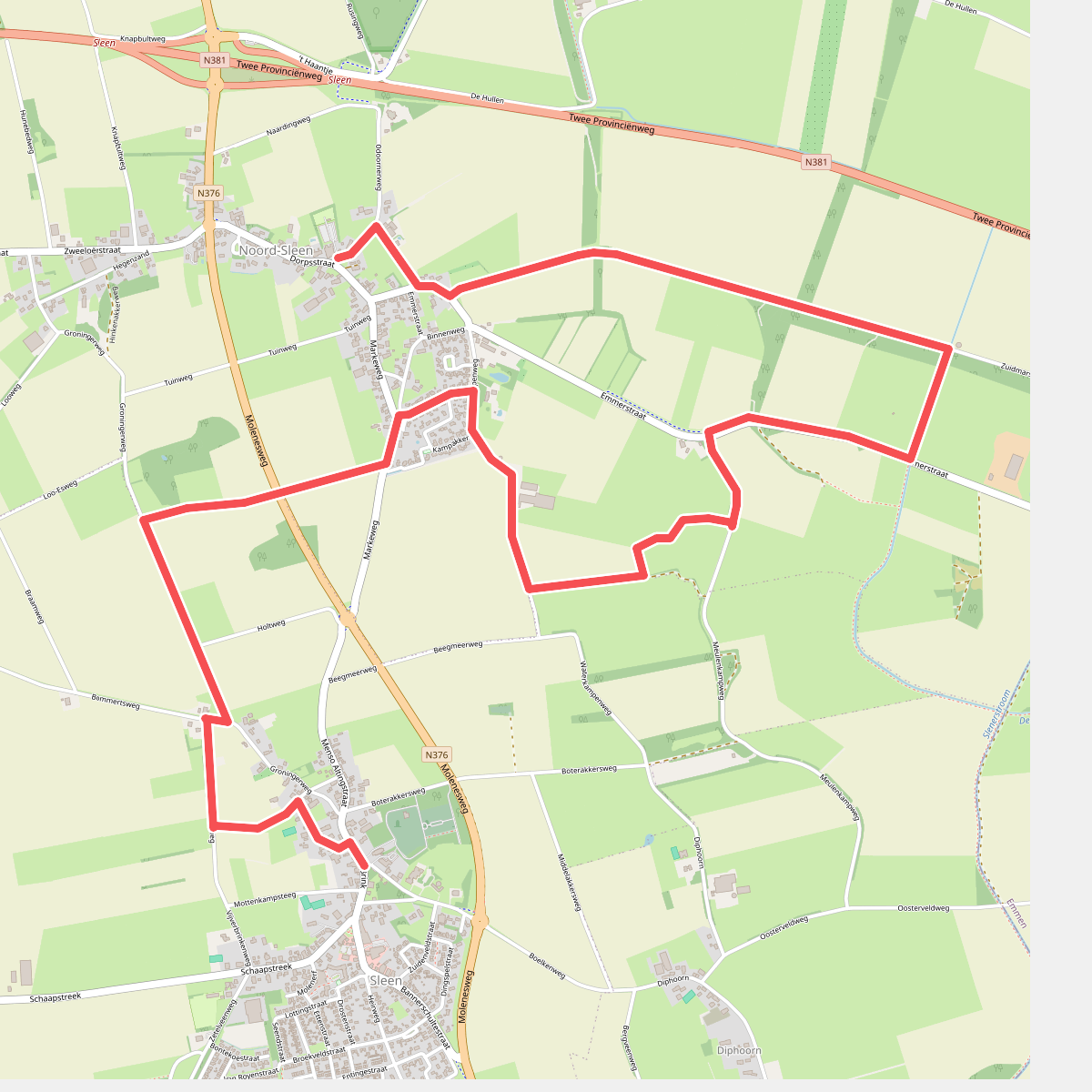 Noord-Sleen - Sleen · Cultuurpad Coevorden etappe 16