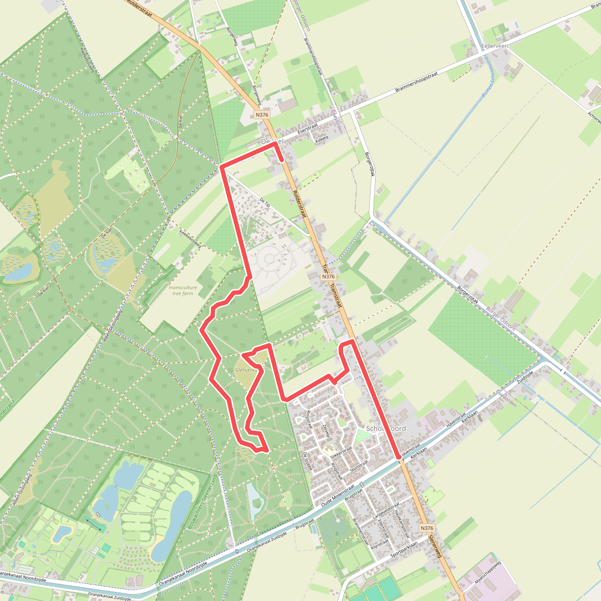 De Kiel - Schoonoord · Cultuurpad Coevorden etappe 11