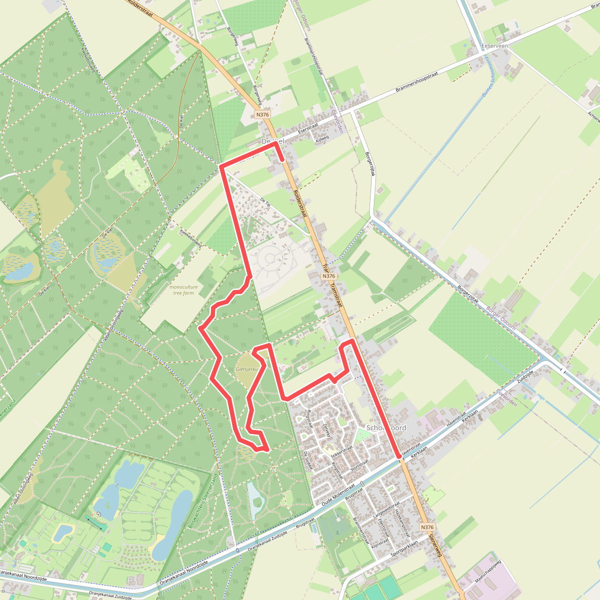 De Kiel - Schoonoord · Cultuurpad Coevorden etappe 11