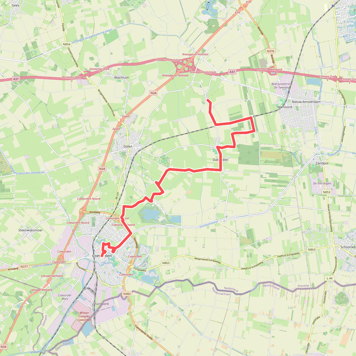 Den Hool - Coevorden · Cultuurpad Coevorden etappe 20