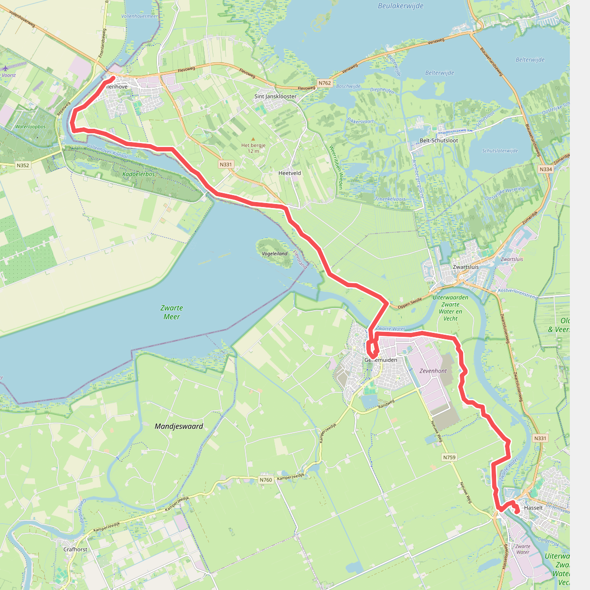 Vollenhove - Hasselt · Christoffelpad etappe 2