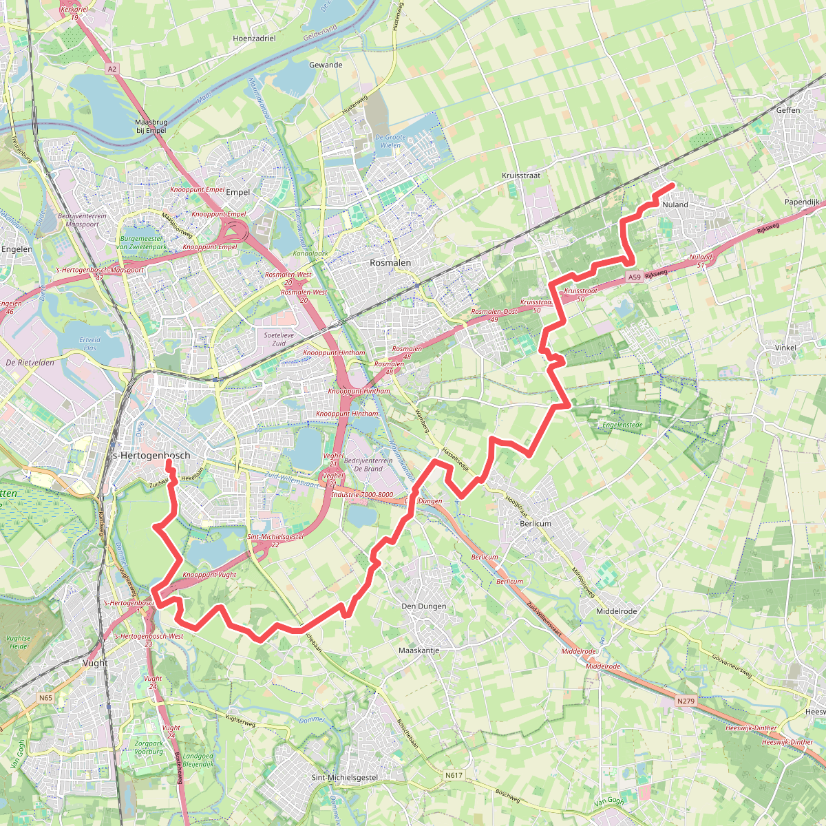 Den Bosch - Nuland · Camino Brabant etappe 1