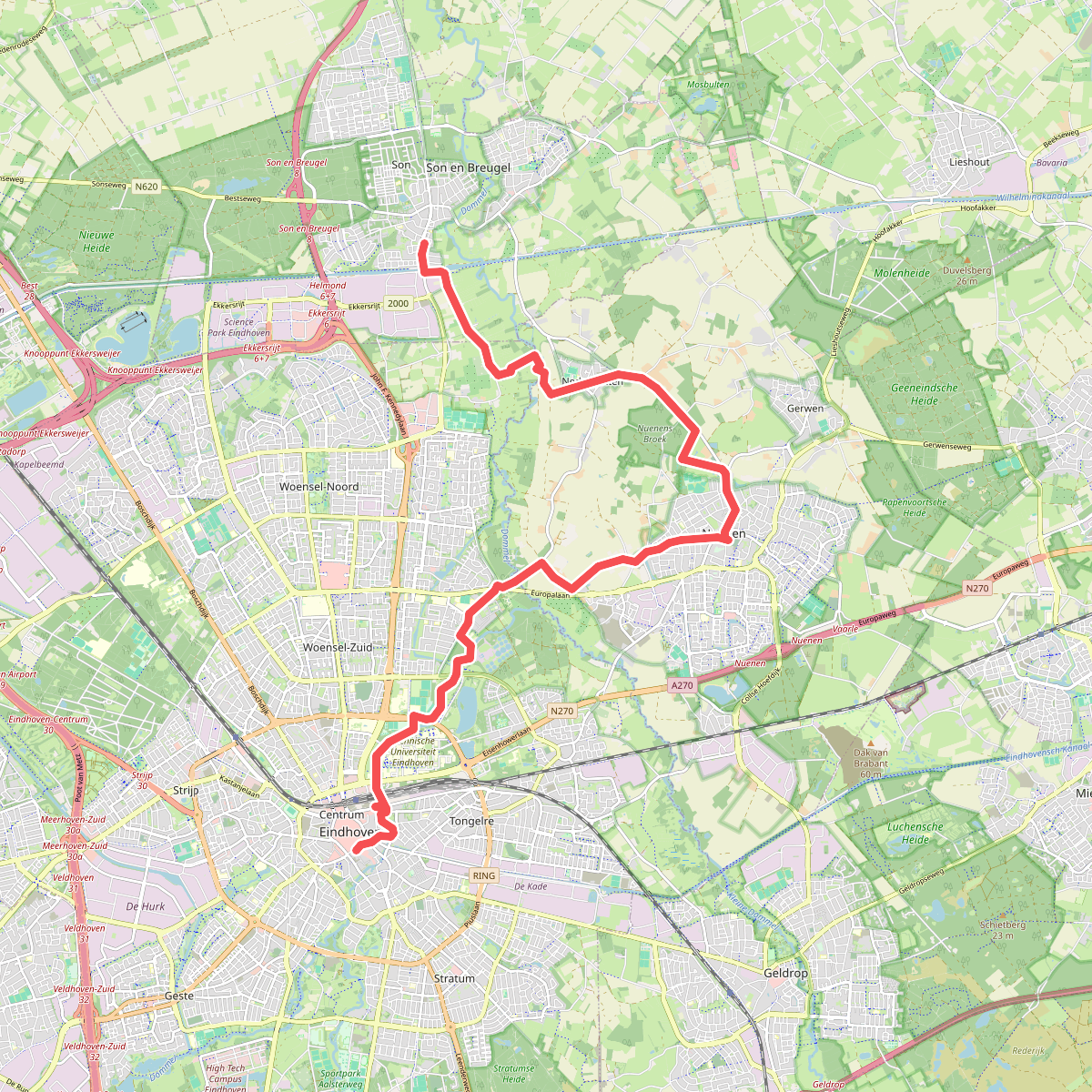 Son en Breugel - Eindhoven · Camino Brabant etappe 4