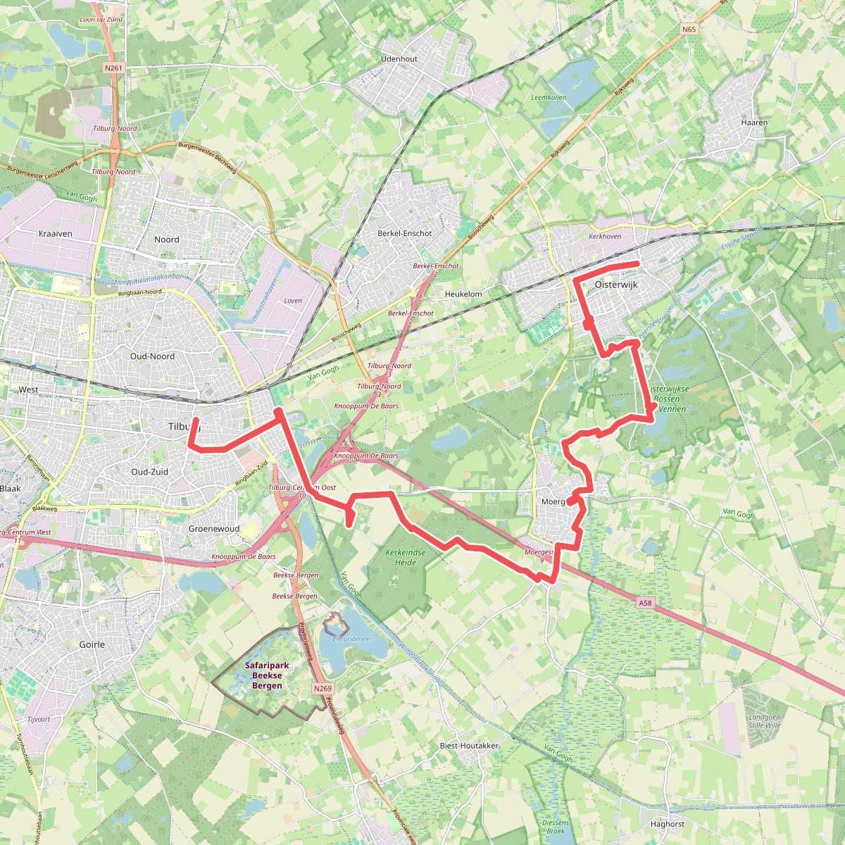 Oisterwijk - Tilburg · Camino Brabant etappe 8