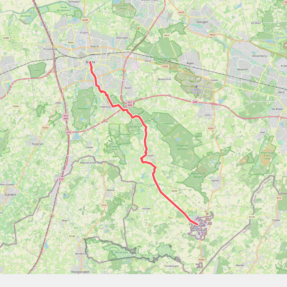 Baarle Nassau - Breda · Camino Brabant etappe 10